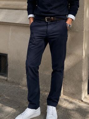 Polo Ralph Lauren Navy Slim Fit Stretch Chino Pants 36x32 Old Money Preppy Soft